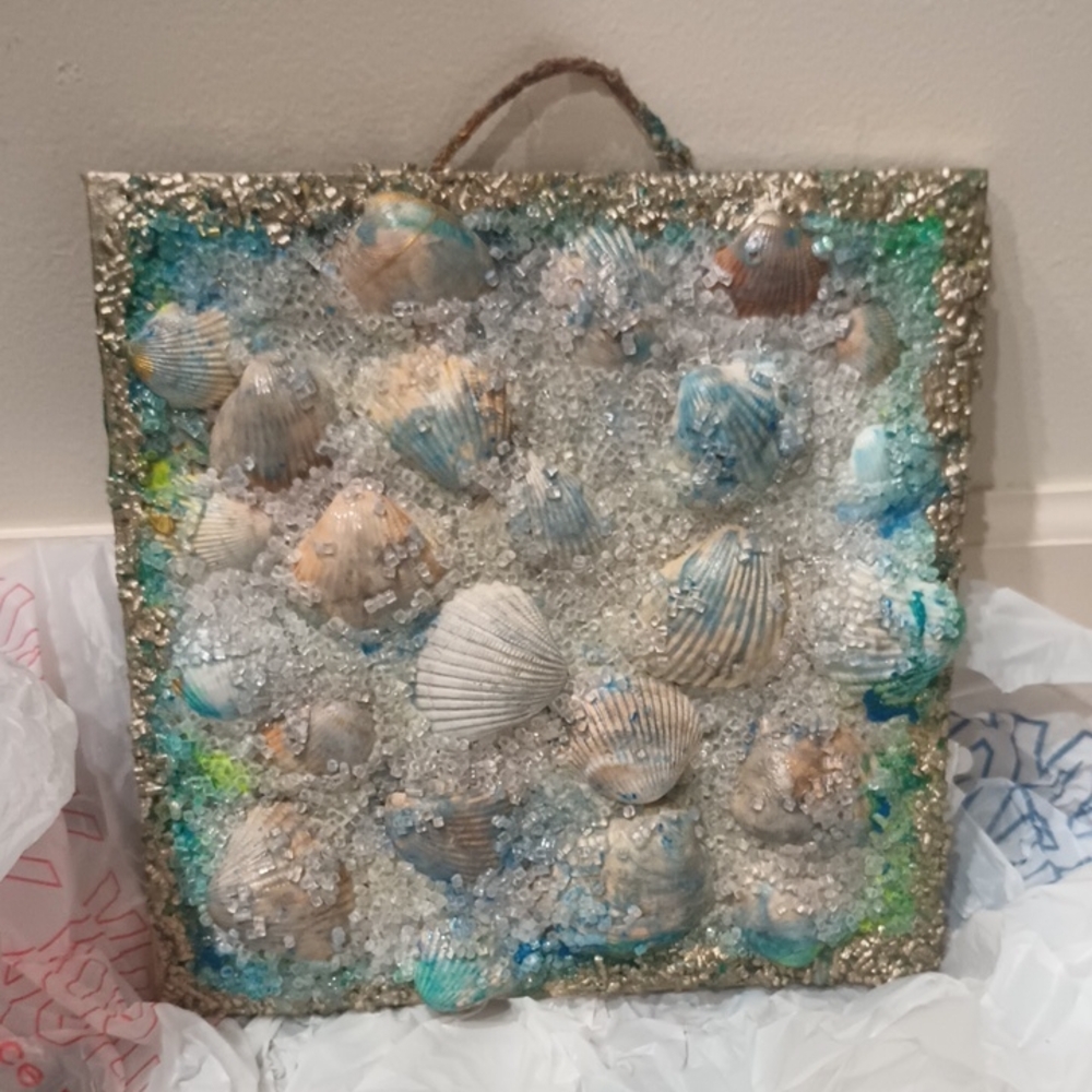 Seashell Mosaic Wall Art